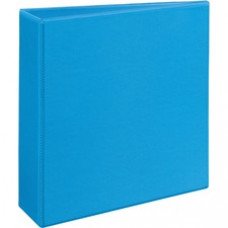 Avery® Slant D-ring Heavy-duty Nonstick View Binder - 3" Binder Capacity - Letter - 8 1/2" x 11" Sheet Size - 600 Sheet Capacity - 3 x Slant D-Ring Fastener(s) - 4 Internal Pocket(s) - Poly - Light Blue - Recycled - 1 Each