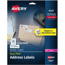 Avery® Easy Peel Glossy Address Labels - 2/3