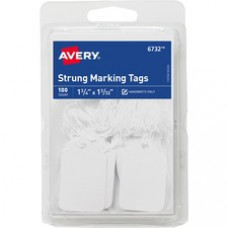 Avery® Strung White Marking Tags - 1.75