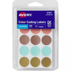 Avery® Round Color Coding Labels - 1/4
