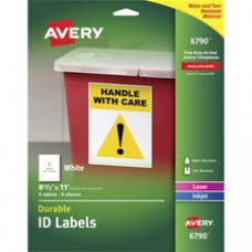 Avery® Easy Peel Full Sheet Durable ID Labels - 8 1/2