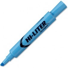 Avery® Desk Style Highlighters - Chisel Marker Point Style - Light Blue - Light Blue Barrel - 12 / Dozen