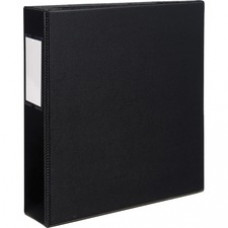 Avery® EZD-ring DuraHinge Durable Binder - 2" Binder Capacity - Letter - 8 1/2" x 11" Sheet Size - 540 Sheet Capacity - 3 x D-Ring Fastener(s) - 4 Internal Pocket(s) - Poly - Black - Recycled - 1 Each