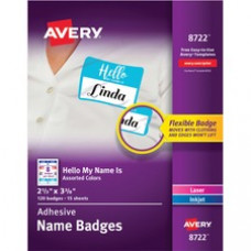 Avery® Self-Adhesive Name Tags - 