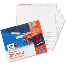 Avery® Tab Inserts for Hanging File Folders - Print-on Tab(s) - 5 Tab(s)/Set2