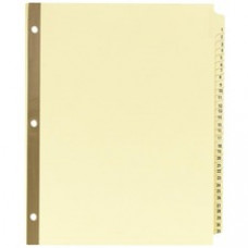 Avery® Laminated Pre-printed Tab Dividers - Gold Reinforced - 31 x Divider(s) - Printed Tab(s) - Digit - 1-31 - 31 Tab(s)/Set - 8.5