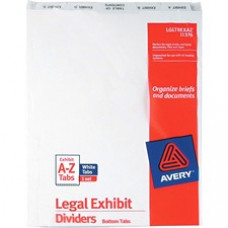 Avery® Premium Collated Legal Exhibit Divider Sets - Avery Style - 26 x Divider(s) - Printed Tab(s) - Character - A-Z - 26 Tab(s)/Set - 8.5