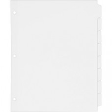Avery® Plain Tab Write-On Dividers - 8 x Divider(s) - 8 Tab(s)/Set - 8.5