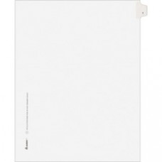 Avery® Individual Legal Exhibit Dividers - Avery Style - 1 Printed Tab(s) - Digit - 1 - 1 Tab(s)/Set - 8.5