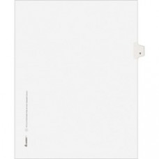 Avery® Individual Legal Exhibit Dividers - Avery Style - 1 Printed Tab(s) - Digit - 8 - 1 Tab(s)/Set - 8.5