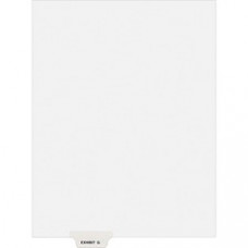 Avery® Individual Legal Dividers Avery® Style, Letter Size, Bottom Tab EXHIBIT G (11946) - 1 Printed Tab(s) - Character - EXHIBIT G - 1 Tab(s)/Set - 8.5