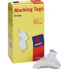Avery® Marking Tags, Strung, 1-3/4