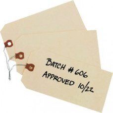 Avery® Shipping Tags, Manila, Wired, 6-1/4