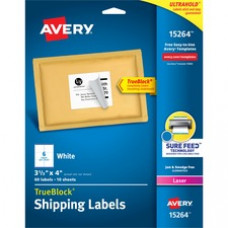 Avery® Easy Peel White Shipping Labels - Permanent Adhesive - Rectangle - Laser, Inkjet - White - Paper - 6 / Sheet - 50 Total Sheets - 300 Total Label(s) - 5 / Carton