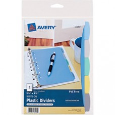 Avery® Mini Durable Write & Erase Plastic Dividers, 5-1/2