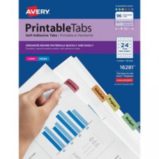 Avery® Printable Repositionable Tabs, 1-1/4
