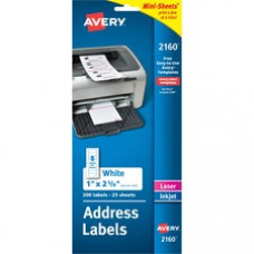 Avery® Mini-Sheets(R) Address Labels, Permanent Adhesive, 1