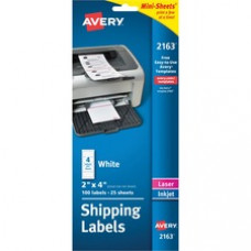 Avery® Mini-Sheets(R) Shipping Labels, Permanent Adhesive, 2