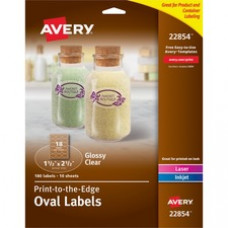 Avery® Sure Feed Glossy Labels - 1 1/2