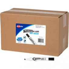 Avery® Marks-A-Lot Value Pack Dry Erase Markers - Chisel Marker Point Style - Black - 200 / Carton