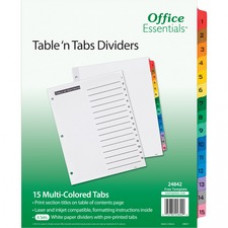 Avery® Table 'N Tabs Numeric Dividers - 360 x Divider(s) - 360 Tab(s) - 1-15 - 15 Tab(s)/Set - 8.5