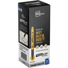 Avery® Ultra Duty Marks-A-Lot Permanent Markers - 1 mm Marker Point Size - Bullet Marker Point Style - Black - 12 / Carton
