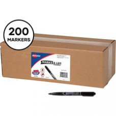 Avery® Marks-A-Lot Value Pack Pen-Style Permanent Markers - Bullet Marker Point Style - Black - 200 / Carton