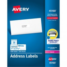 Avery® Address Labels, Sure Feed(TM) Technology, Permanent Adhesive, 1