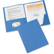 Avery® Two-Pocket Folders, 70-Sheet Capacity, 25 Light Blue Folders (47976) - Letter - 8 1/2