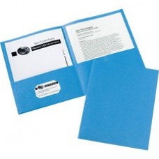 Avery® Two-Pocket Folders, 40-Sheet Capacity, 25 Light Blue Folders (47986) - Letter - 8 1/2