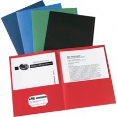Avery® Two-Pocket Folders, 40-Sheet Capacity, 25 Assorted Folders (47993) - Letter - 8 1/2" x 11" Sheet Size - 20 Sheet Capacity - 2 Pocket(s) - Embossed Paper - Assorted - 25 / Box