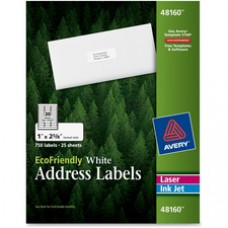 Avery® EcoFriendly Address Labels, Permanent Adhesive, 1