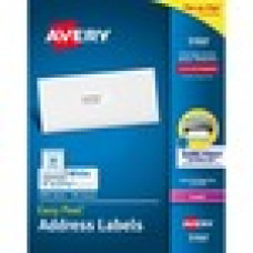 Avery® Easy Peel(R) Address Labels, Sure Feed(TM) Technology, Permanent Adhesive, 1" x 2-5/8", 3,000 Labels (5160) - Permanent Adhesive - 1" Width x 2 5/8" Length - Rectangle - Laser - White - 30 / Sheet - 3000 / 