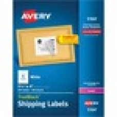 Avery® TrueBlock(R) Shipping Labels, Sure Feed(TM) Technology, Permanent Adhesive, 3-1/3