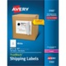 Avery® Shipping Labels, TrueBlock(R) Technology, Permanent Adhesive, 8-1/2