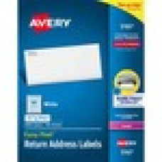 Avery® Easy Peel(R) Return Address Labels, Sure Feed(TM) Technology, Permanent Adhesive, 1/2