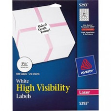 Avery® High-Visibility Labels, Permanent Adhesive, 1-2/3