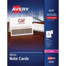 Avery® Printable Note Cards, Two-Sided Printing, 4-1/4