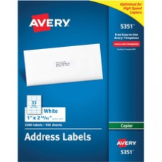 Avery® Address Labels for Copiers, Permanent Adhesive, 1