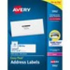 Avery® Easy Peel(R) Address Labels, Sure Feed(TM) Technology, Permanent Adhesive, 1-1/3