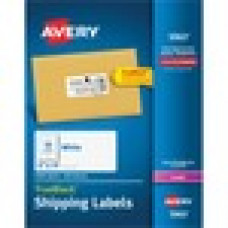 Avery® TrueBlock(R) Shipping Labels, Sure Feed(TM) Technology, Permanent Adhesive, 2" x 4", 2,500 Labels (5963) - Permanent Adhesive - 2" Width x 4" Length - Rectangle - Laser, Inkjet - White - 10 / Sheet - 2500 / 