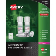 Avery® UltraDuty Chemical Label - 1/2