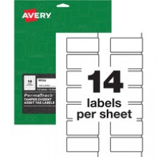 Avery® PermaTrack Tamper-Evident Asset Tag Labels - 1.25