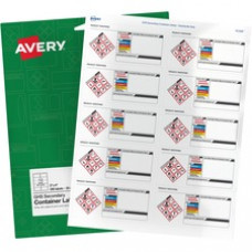 Avery® GHS Secondary Container Preprinted Labels - 