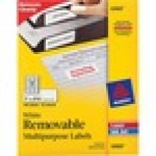 Avery® Removable ID Labels, Sure Feed(TM) Technology, Removable Adhesive, 1