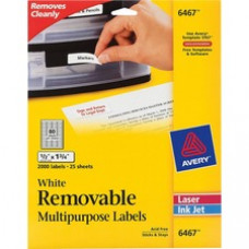 Avery® Removable ID Labels, Sure Feed(TM) Technology, Removable Adhesive, ½
