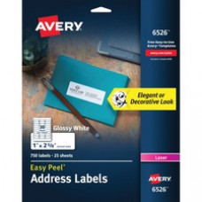Avery® Easy Peel High Gloss White Mailing Labels - 1