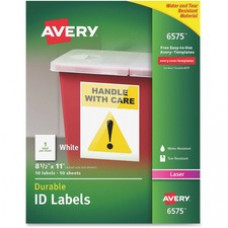 Avery® Durable ID Labels, Permanent Adhesive, 8-1/2