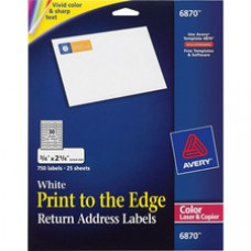 Avery® Return Address Labels, Sure Feed(TM) Technology, Print to the Edge, Permanent Adhesive, 3/4