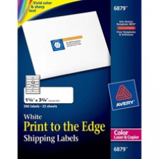 Avery® Print to the Edge Shipping Labels for Color Laser Printers and Copiers, Sure Feed(TM) Technology, 1-1/4